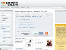 Tablet Screenshot of generatorland.com